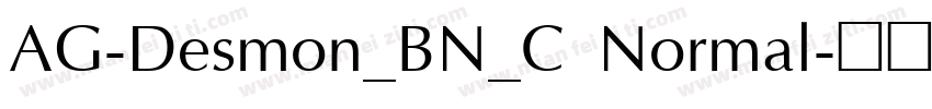 AG-Desmon_BN_C Normal字体转换
